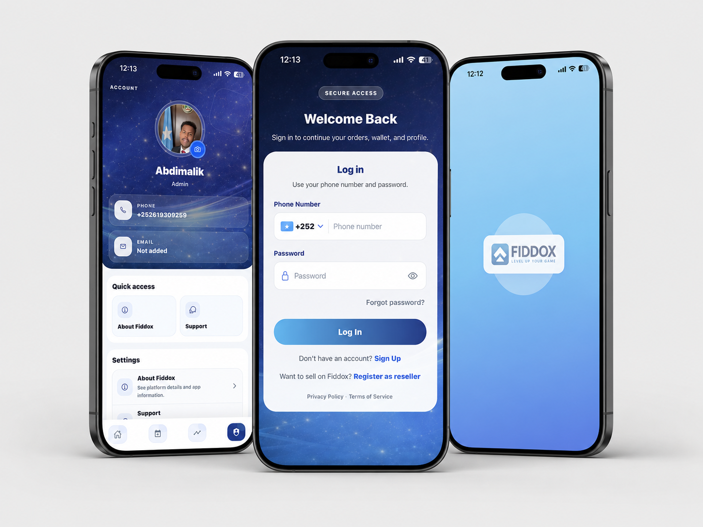 Fiddox app on mobile devices